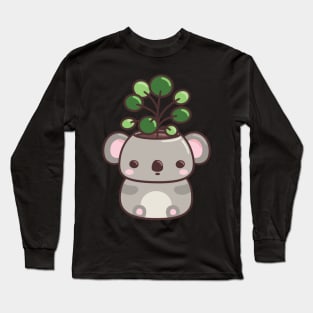 Koala Planter with Pancake Plant Long Sleeve T-Shirt